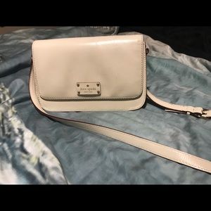 Kate spade white leather cross body large